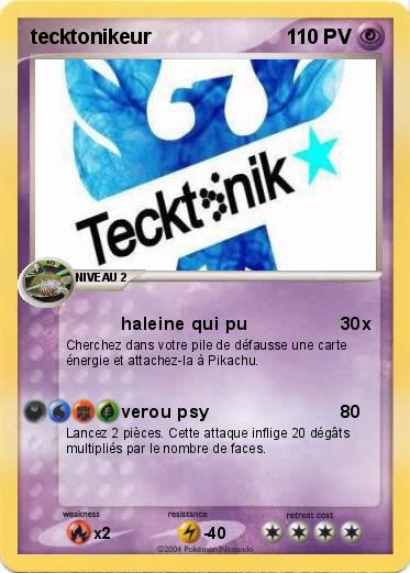 Pokemon tecktonikeur