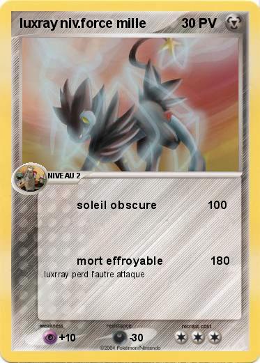 Pokemon luxray niv.force mille