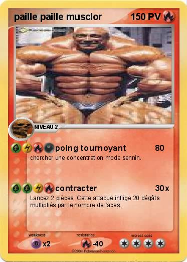 Pokemon paille paille musclor