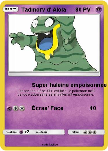 Pokemon Tadmorv d' Alola