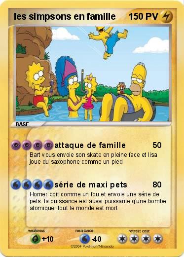 Pokemon les simpsons en famille