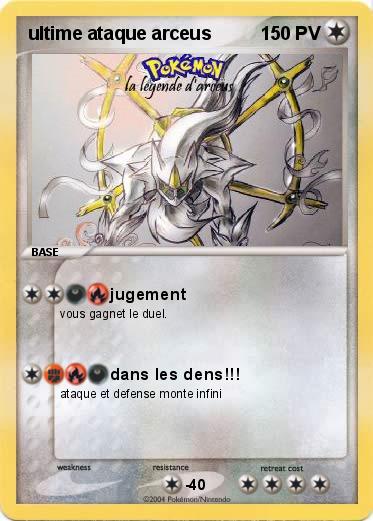 Pokemon ultime ataque arceus
