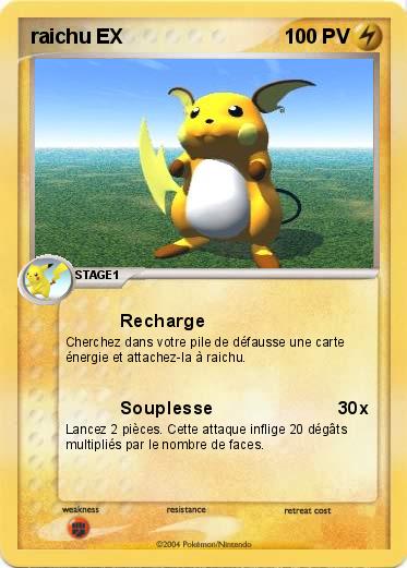 Pokemon raichu EX