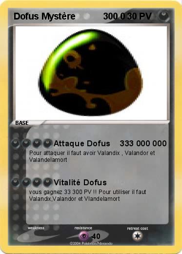Pokemon Dofus Mystère           300 0