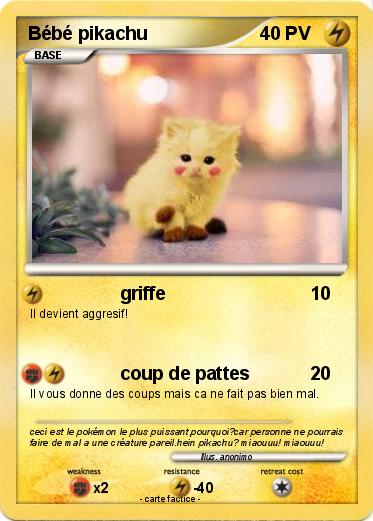 Pokemon Bébé pikachu