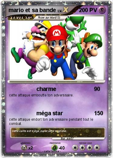 Pokemon mario et sa bande