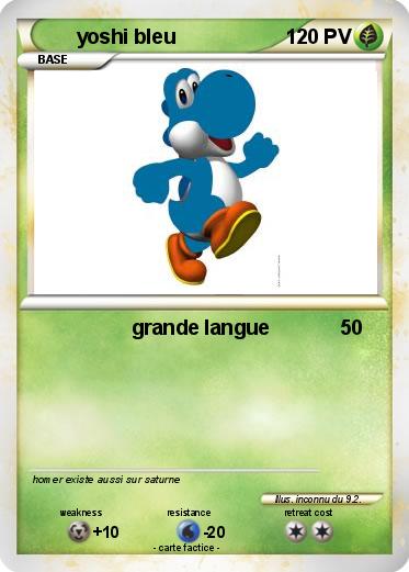 Pokemon yoshi bleu