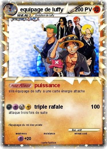 Pokemon equipage de luffy