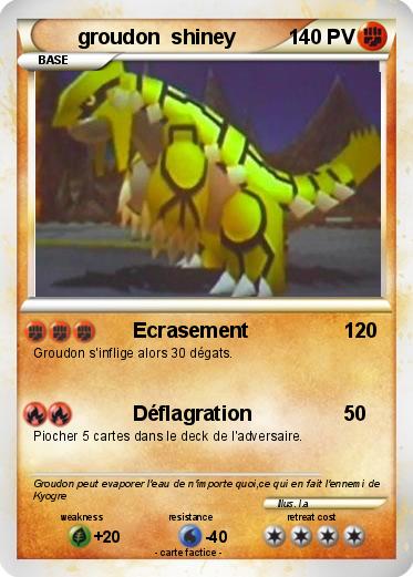 Pokemon groudon  shiney