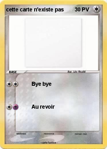 Pokemon cette carte n'existe pas