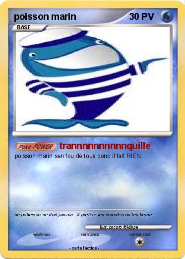 Pokemon poisson marin