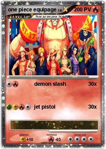 Pokemon one piece equipage