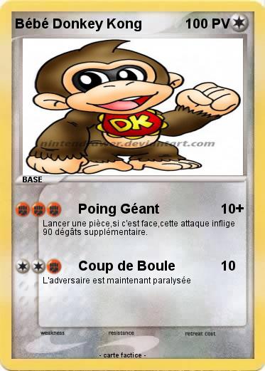 Pokemon Bébé Donkey Kong