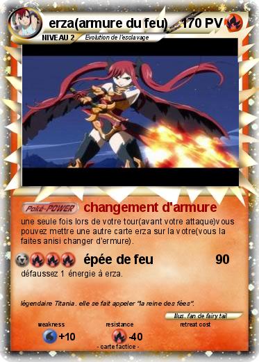 Pokemon erza(armure du feu)