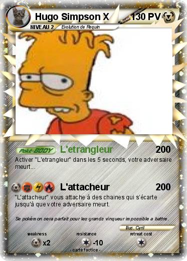 Pokemon Hugo Simpson X