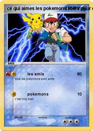 Pokemon ce qui aimes les pokemons votez pour cette carte