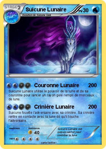 Pokemon Suicune Lunaire