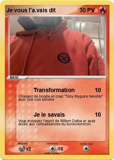 Pokemon Je vous l'a.vais dit