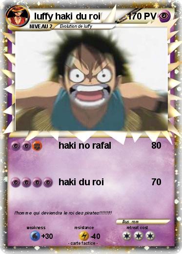 Pokemon luffy haki du roi