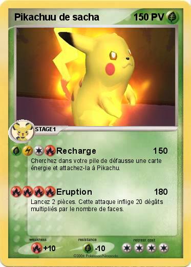 Pokemon Pikachuu de sacha