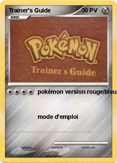 Pokemon Trainer's Guide