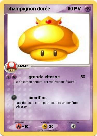 Pokemon champignon dorée