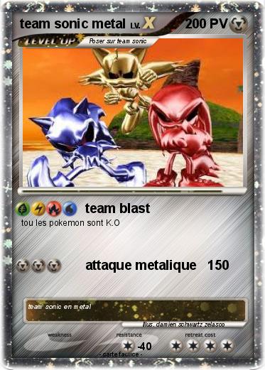 Pokemon team sonic metal