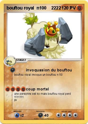 Pokemon bouftou royal  n100    2222