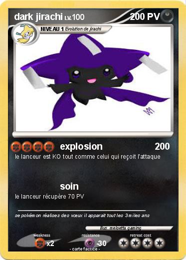 Pokemon dark jirachi