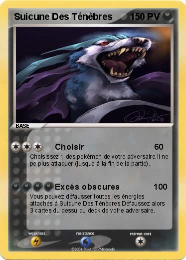 Pokemon Suicune Des Ténèbres