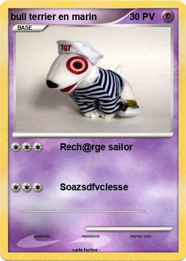 Pokemon bull terrier en marin