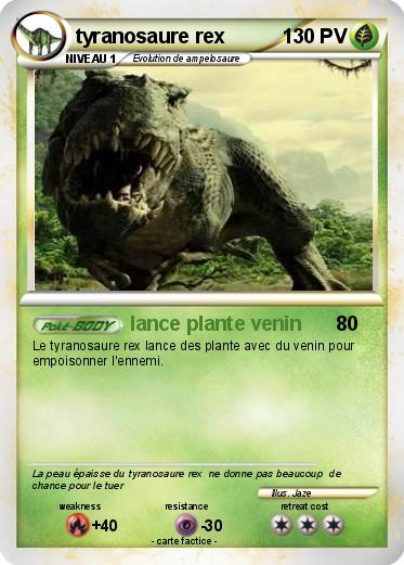 Pokemon tyranosaure rex