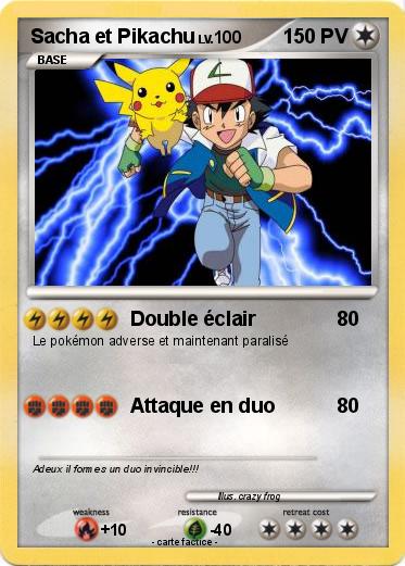 Pokemon Sacha et Pikachu