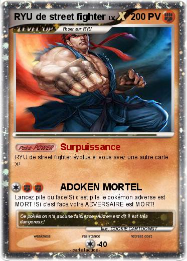 Pokemon RYU de street fighter