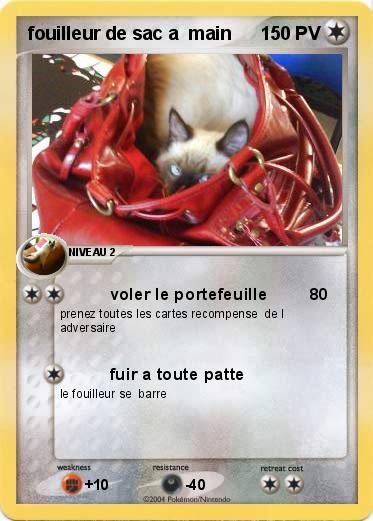 Pokemon fouilleur de sac a  main