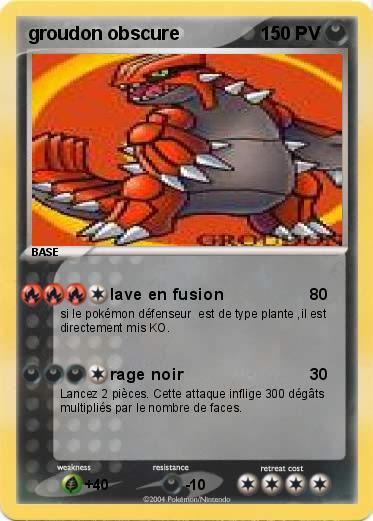 Pokemon groudon obscure