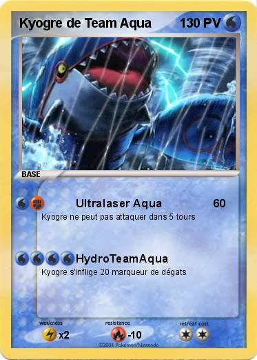 Pokemon Kyogre de Team Aqua