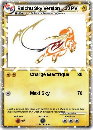 Pokemon Raichu Sky Version