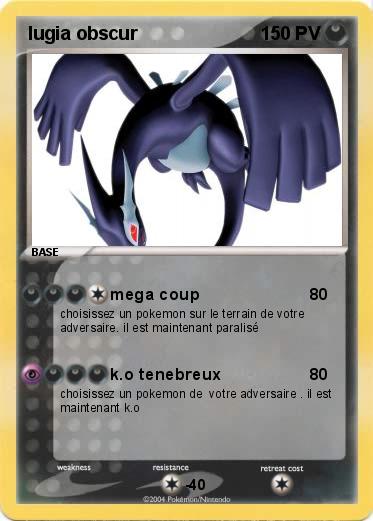 Pokemon lugia obscur