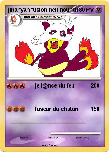 Pokemon jibanyan fusion hell hound