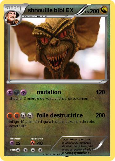 Pokemon shnouille bibi EX