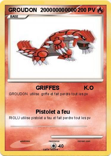 Pokemon GROUDON  200000000000