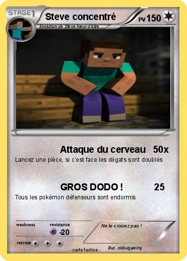 Pokemon Steve concentré