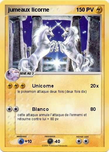 Pokemon jumeaux licorne