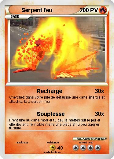 Pokemon Serpent feu