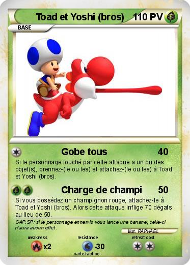Pokemon Toad et Yoshi (bros)