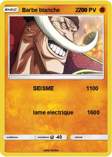 Pokemon Barbe blanche          2700