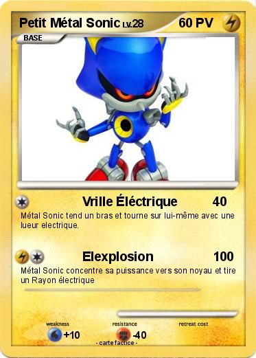 Pokemon Petit Métal Sonic