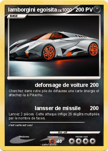 Pokemon lamborgini egoisita