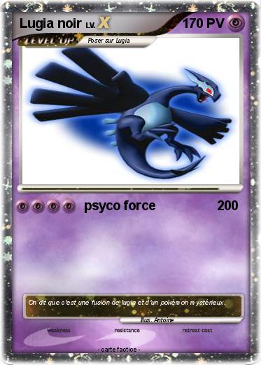 Pokemon Lugia noir